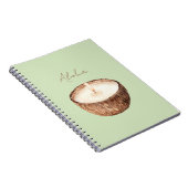 Carnet Bougie coco Aloha verte (Côté Droit)