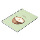 Carnet Bougie coco Aloha verte (Côté gauche)