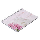 Carnet Bougies et Roses (Côté gauche)