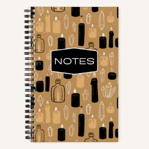 Carnet Bougies rétros et cristaux