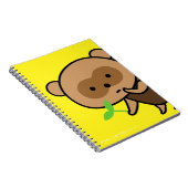 Carnet - bouilloire Tanuki avec le feuille (Côté Droit)