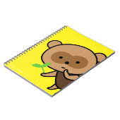 Carnet - bouilloire Tanuki avec le feuille (Côté gauche)