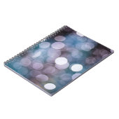 Carnet Boukeh gris bleu, arrière - plan abstrait. (Côté gauche)