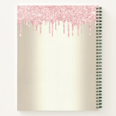 Carnet Boulangerie Gâteau Blush Parties scintillant Rose  (Dos)