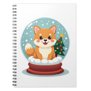 Carnet Boule à neige Shiba
