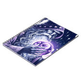 Carnet Boule de cristal de sorcier céleste violet pour co (Côté gauche)