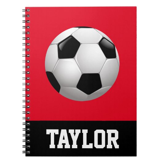 Carnet Boule de football personnalisée (Devant)