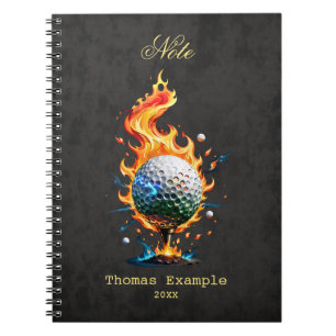 Carnet Boule de golf blanche