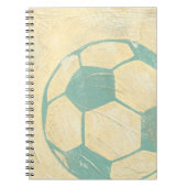 Carnet Boule de soccer bleu Pastel par Chariklia Zarris (Devant)