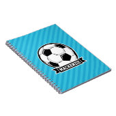 Carnet Boule de soccer; Bleus ciel (Côté Droit)