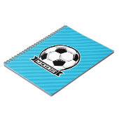 Carnet Boule de soccer; Bleus ciel (Côté gauche)