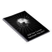 Carnet Boule Disco Mirror sur noir (Côté Droit)