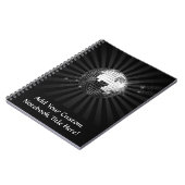 Carnet Boule Disco Mirror sur noir (Côté gauche)