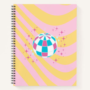 Carnet Boule Disco Rose, Art Party, Preppy, Style Preppy