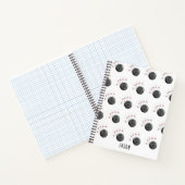 Carnet Boule et pinces de Bowling personnalisées Nom pers (Intérieur)
