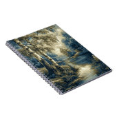 Carnet Bouleaux Bleus Dorés au Bord de la Rivière (Côté Droit)