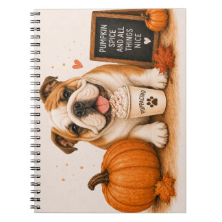 Carnet Bouledogue Anglais Citrouille