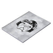 Carnet Bouledogue avec Perruque (Style 8) Beaux-Arts (Côté gauche)
