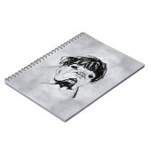 Carnet Bouledogue avec une perruque (style 2) Beaux-arts (Côté gauche)