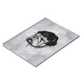 Carnet Bouledogue avec une perruque (Style 7) Beaux-Arts (Côté gauche)