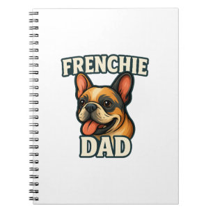 Carnet Bouledogue français avec papa FRENCHIE Texte pour