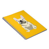 Carnet Bouledogue Français crème, (Côté Droit)