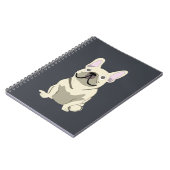 Carnet Bouledogue Français crème (Côté gauche)