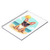 Carnet Bouledogue français en vacances (Côté gauche)