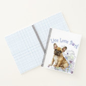 Carnet Bouledogue français floral (Intérieur)