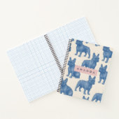 Carnet Bouledogue Français Mignon Personnalisé (Intérieur)