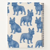 Carnet Bouledogue Français Mignon Personnalisé (Dos)