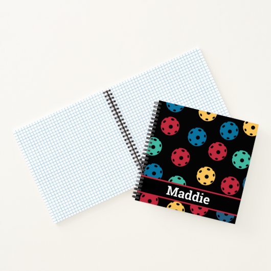 Carnet 😍 boules à sabots rétro / noir (Intérieur)