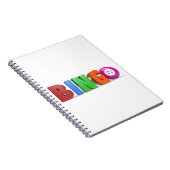 Carnet boules de bingo avec des nombres (Côté Droit)