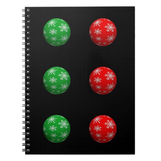 Carnet Boules de Noël 3D (Devant)