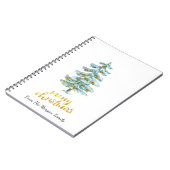 Carnet Boules de Noël en or de pin (Côté gauche)