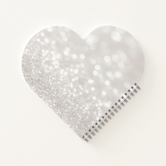 Carnet Boules de Noël, Pine Tree, Cerf, Glittery Bokeh (Dos)