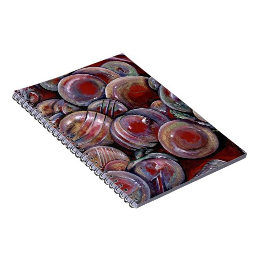 Carnet Boules de Noël rouges (Côté Droit)