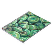 Carnet Boules de Noël vertes (Côté gauche)