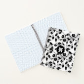 Carnet boules de soccer garçons motifs filles monogramme  (Intérieur)