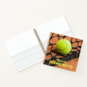 Carnet Boules de tennis de texte personnalisées (Intérieur)