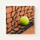 Carnet Boules de tennis de texte personnalisées (Dos)