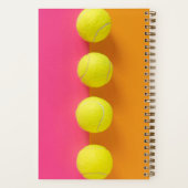 Carnet Boules de tennis Monogramme personnalisées (Verso)