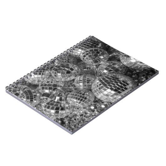 Carnet Boules Disco Photo noir et blanc (Côté gauche)