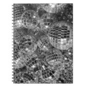 Carnet Boules Disco Photo noir et blanc (Devant)