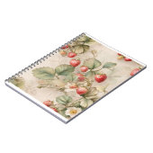 Carnet Boulet d'aquarelle mignonne aux fraises (Côté gauche)