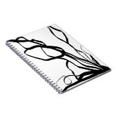 Carnet Bouquet Blanc : Abstrait blanc & noir (Côté Droit)