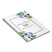 Carnet Bouquet blanc et violet (Côté Droit)