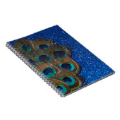 Carnet Bouquet bleu Peacock Glitt Still Life (Côté Droit)