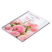 Carnet Bouquet de 30ème anniversaire de roses roses (Côté gauche)