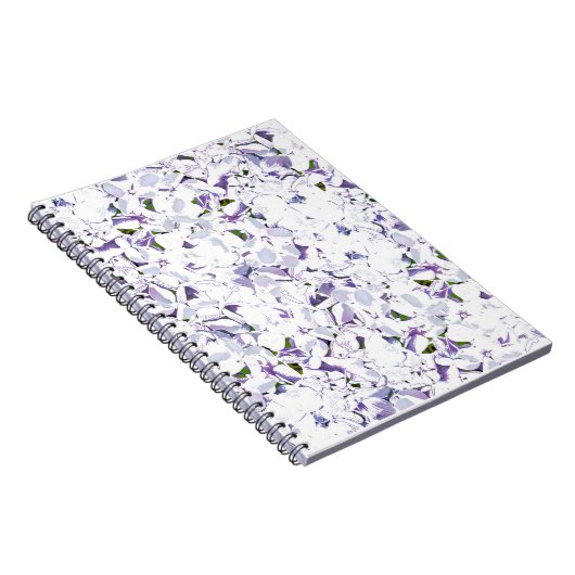 Carnet Bouquet de fleurs d'aquarelle d'hydrangées. (Côté Droit)